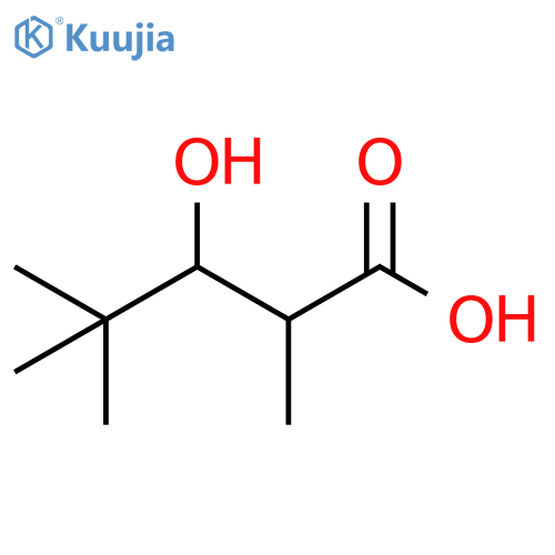 Pentanoic acid, 3-hydroxy-2,4,4-trimethyl- structure