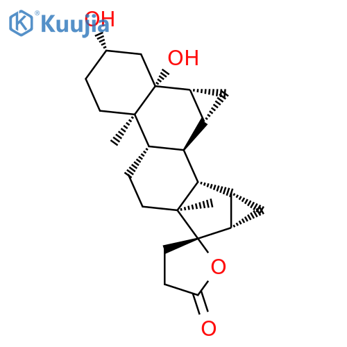 Spiro[17H-dicyclopropa[6,7:15,16]cyclopenta[a]phenanthrene-17,2'(5'H)-furan]-5'-one, eicosahydro-3,5-dihydroxy-10,13-dimethyl-, (2'S,3S,5R,6R,7R,8R,9S,10R,13S,14S,15S,16S)- structure