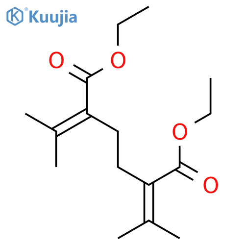 HEXANEDIOIC ACID, 2,5-BIS(1-METHYLETHYLIDENE)-, DIETHYL ESTER structure