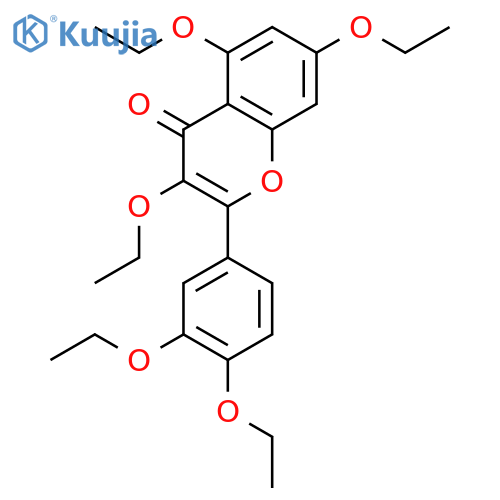 4H-1-Benzopyran-4-one,2-(3,4-diethoxyphenyl)-3,5,7-triethoxy- structure
