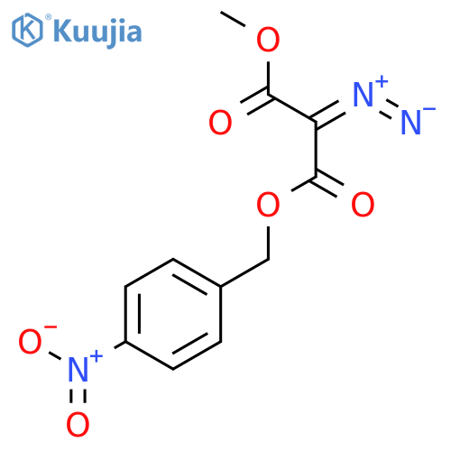 Propanedioic acid, diazo-, methyl (4-nitrophenyl)methyl ester structure