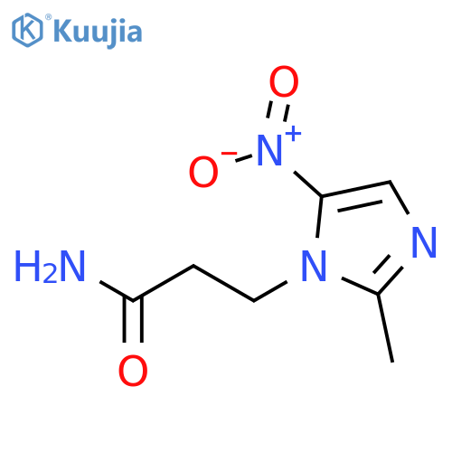 2-methyl-5-nitro-1H-Imidazole-1-propanamide structure