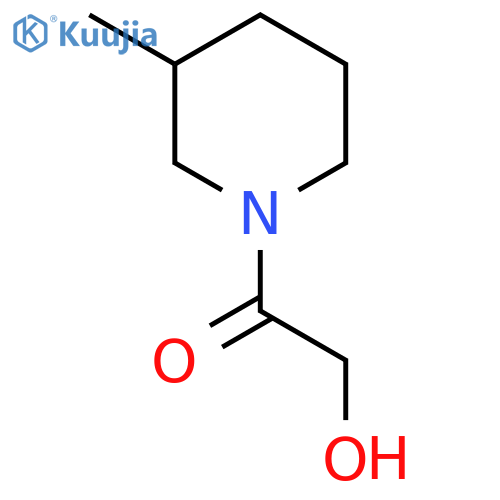 Piperidine, 1-(hydroxyacetyl)-3-methyl- structure