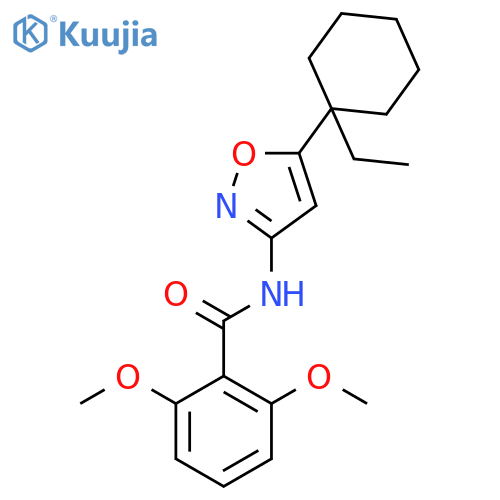 Benzamide, N-[5-(1-ethylcyclohexyl)-3-isoxazolyl]-2,6-dimethoxy- structure