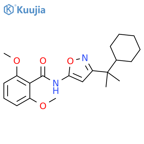Benzamide, N-[3-(1-cyclohexyl-1-methylethyl)-5-isoxazolyl]-2,6-dimethoxy- structure