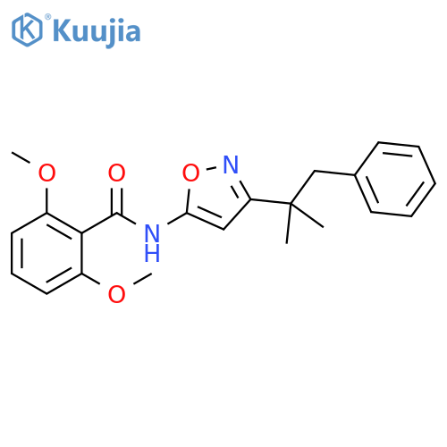Benzamide, N-[3-(1,1-dimethyl-2-phenylethyl)-5-isoxazolyl]-2,6-dimethoxy- structure