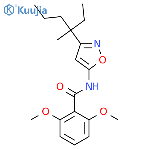 Benzamide, N-[3-(1-ethyl-1-methylbutyl)-5-isoxazolyl]-2,6-dimethoxy- structure
