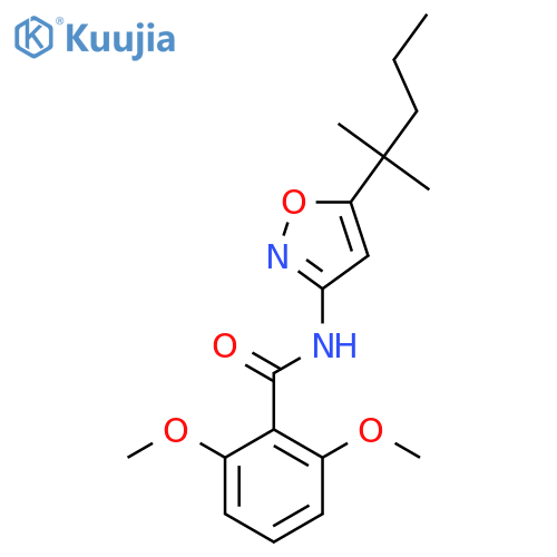 Benzamide, N-[5-(1,1-dimethylbutyl)-3-isoxazolyl]-2,6-dimethoxy- structure