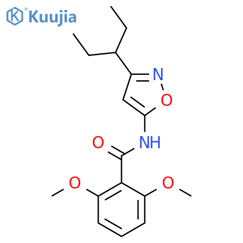 Benzamide, N-[3-(1-ethylpropyl)-5-isoxazolyl]-2,6-dimethoxy- structure