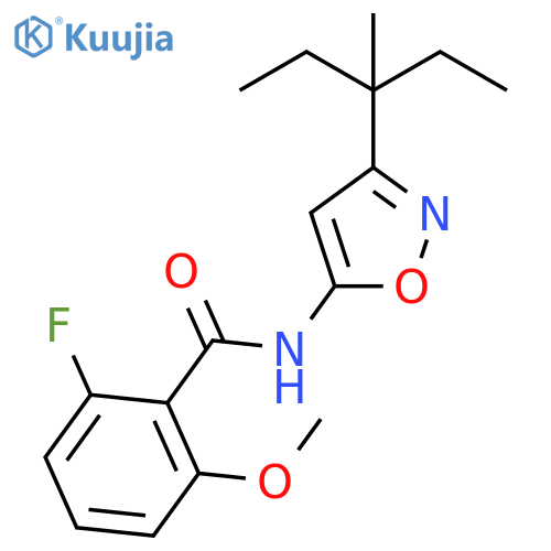 Benzamide, N-[3-(1-ethyl-1-methylpropyl)-5-isoxazolyl]-2-fluoro-6-methoxy- structure