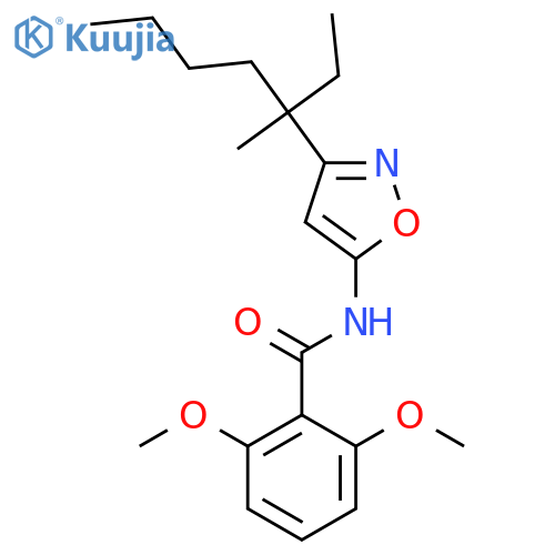 Benzamide, N-[3-(1-ethyl-1-methylpentyl)-5-isoxazolyl]-2,6-dimethoxy- structure