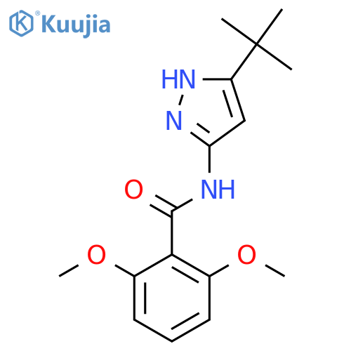 Benzamide, N-[5-(1,1-dimethylethyl)-1H-pyrazol-3-yl]-2,6-dimethoxy- structure