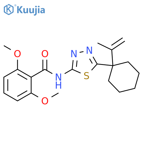 Benzamide,2,6-dimethoxy-N-[5-[1-(1-methylethenyl)cyclohexyl]-1,3,4-thiadiazol-2-yl]- structure
