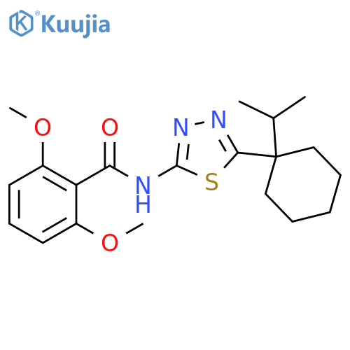 Benzamide, 2,6-dimethoxy-N-[5-[1-(1-methylethyl)cyclohexyl]-1,3,4-thiadiazol-2-yl]- structure