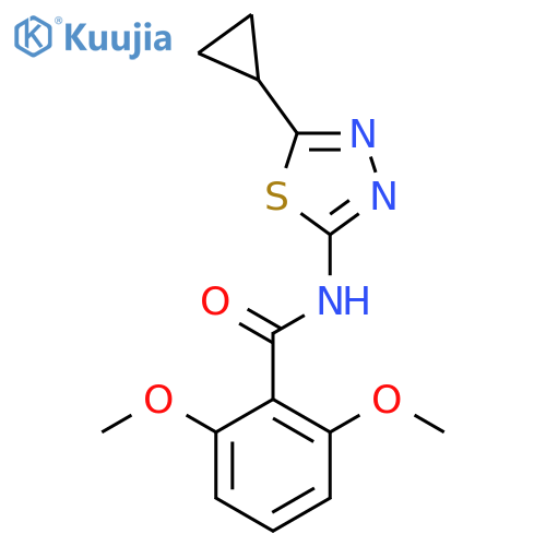 Benzamide, N-(5-cyclopropyl-1,3,4-thiadiazol-2-yl)-2,6-dimethoxy- structure