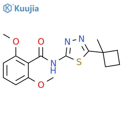Benzamide, 2,6-dimethoxy-N-[5-(1-methylcyclobutyl)-1,3,4-thiadiazol-2-yl]- structure