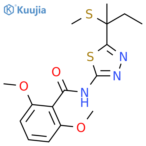 Benzamide, 2,6-dimethoxy-N-[5-[1-methyl-1-(methylthio)propyl]-1,3,4-thiadiazol-2-yl]- structure