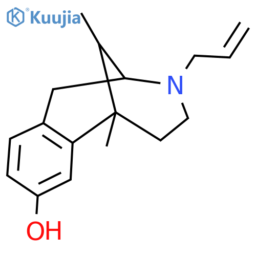 2,6-Methano-3-benzazocin-8-ol, 1,2,3,4,5,6-hexahydro-3-allyl-6,11-dimethyl- structure