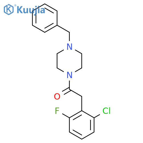 1-(4-benzylpiperazin-1-yl)-2-(2-chloro-6-fluorophenyl)ethanone structure