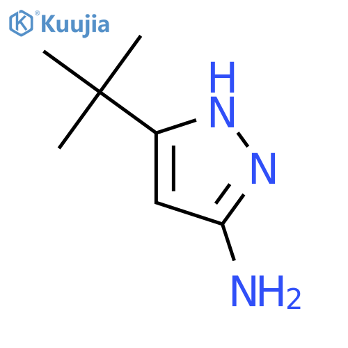 3-tert-butyl-1H-pyrazol-5-amine structure