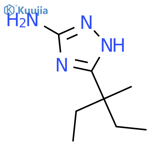 1H-1,2,4-Triazol-3-amine, 5-(1-ethyl-1-methylpropyl)- structure