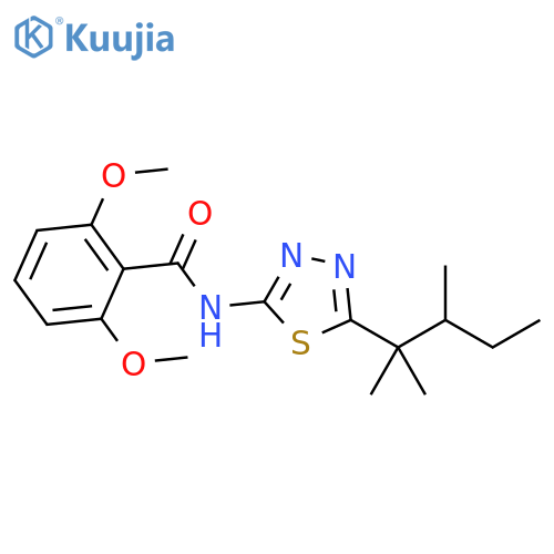 Benzamide, 2,6-dimethoxy-N-[5-(1,1,2-trimethylbutyl)-1,3,4-thiadiazol-2-yl]- structure