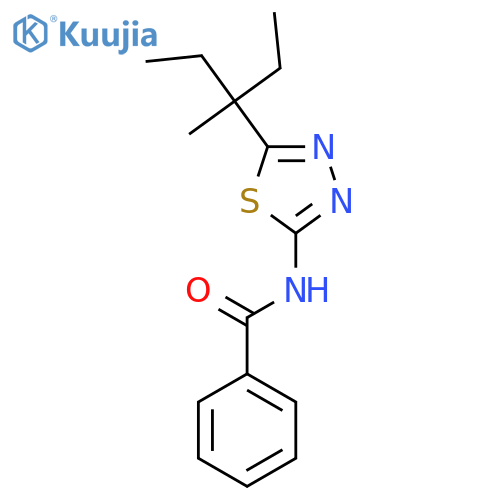 Benzamide, N-[5-(1-ethyl-1-methylpropyl)-1,3,4-thiadiazol-2-yl]- structure