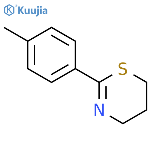 4H-1,3-Thiazine, 5,6-dihydro-2-(4-methylphenyl)- structure