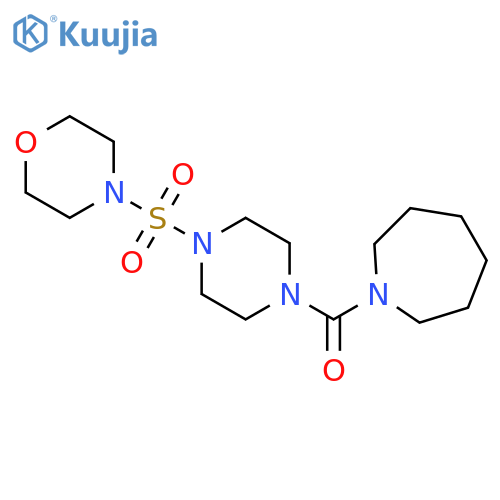 1-4-(morpholine-4-sulfonyl)piperazine-1-carbonylazepane structure