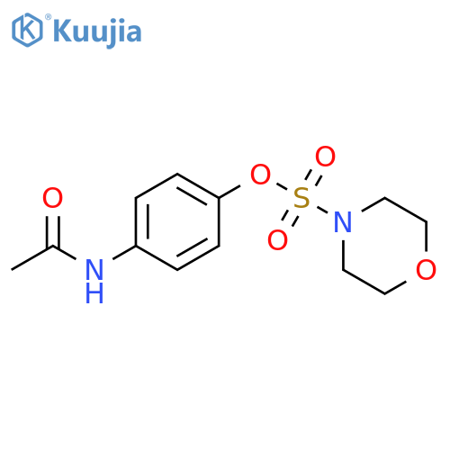 4-acetamidophenyl morpholine-4-sulfonate structure
