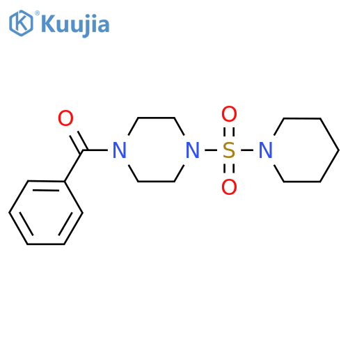 1-benzoyl-4-(piperidine-1-sulfonyl)piperazine structure