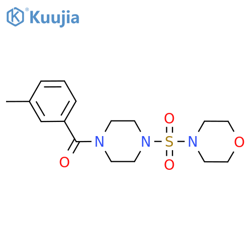 4-{4-(3-methylbenzoyl)piperazin-1-ylsulfonyl}morpholine structure