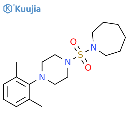 1-{[4-(2,6-dimethylphenyl)-1-piperazinyl]sulfonyl}azepane structure