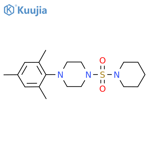 1-mesityl-4-(1-piperidinylsulfonyl)piperazine structure
