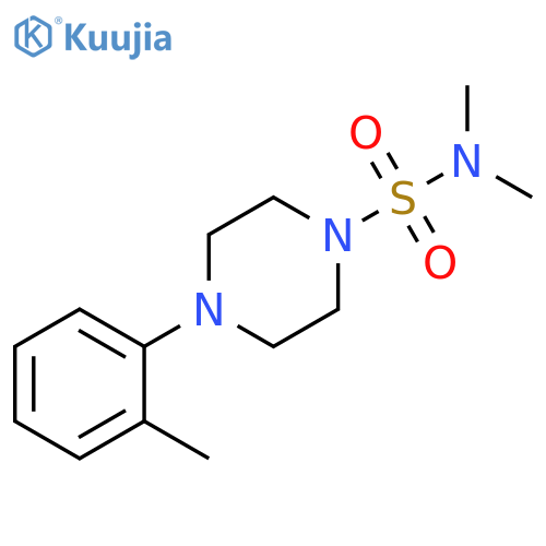 N,N-dimethyl-4-(2-methylphenyl)piperazine-1-sulfonamide structure