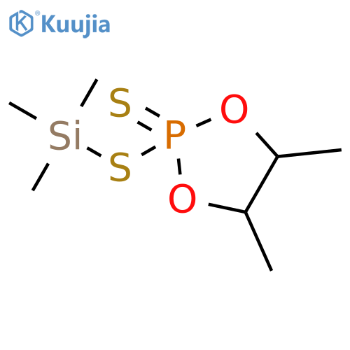 1,3,2-Dioxaphospholane, 4,5-dimethyl-2-[(trimethylsilyl)thio]-, 2-sulfide structure