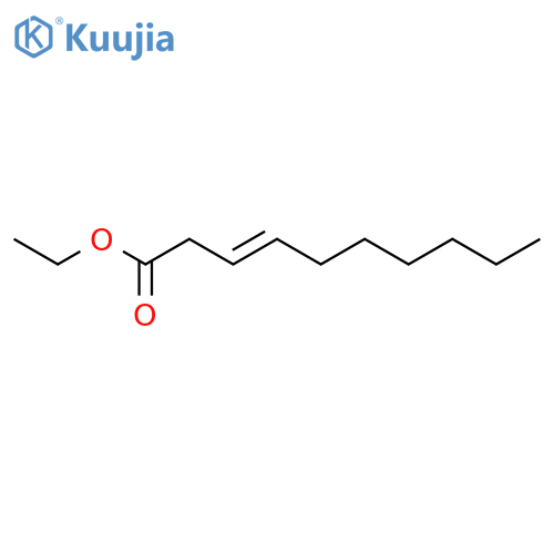 3-Decenoic acid; (E)-form, Et ester structure