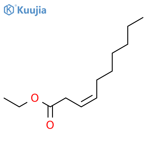 3-DECENOIC ACID, ETHYL ESTER, (3Z)- structure