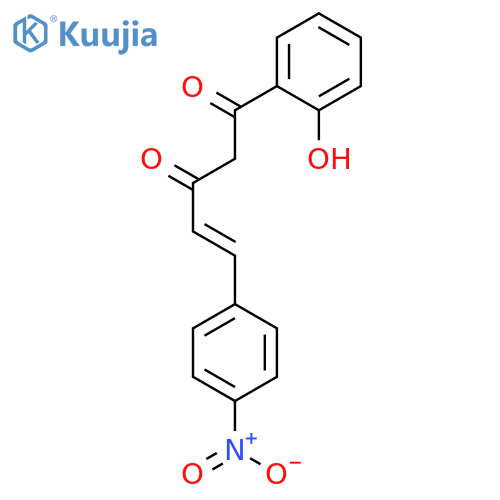 4-Pentene-1,3-dione, 1-(2-hydroxyphenyl)-5-(4-nitrophenyl)-, (4E)- structure