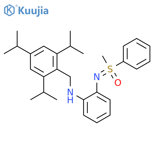 Sulfoximine,S-methyl-S-phenyl-N-[2-[[[2,4,6-tris(1-methylethyl)phenyl]methyl]amino]phenyl]-,[S(S)]- (9CI) structure