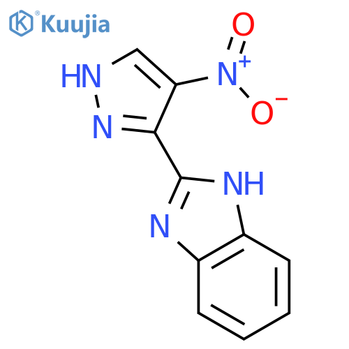 1H-Benzimidazole, 2-(4-nitro-1H-pyrazol-3-yl)- structure
