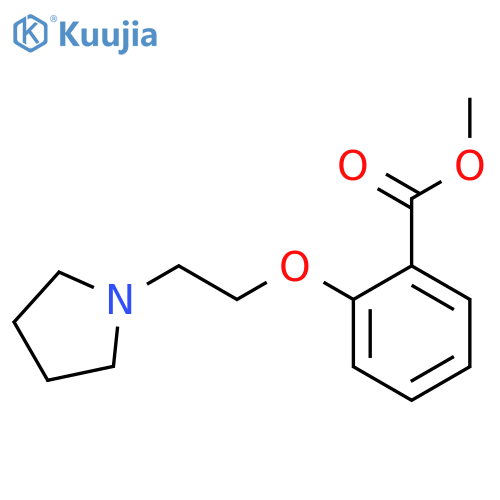 Benzoic acid, 2-[2-(1-pyrrolidinyl)ethoxy]-, methyl ester structure