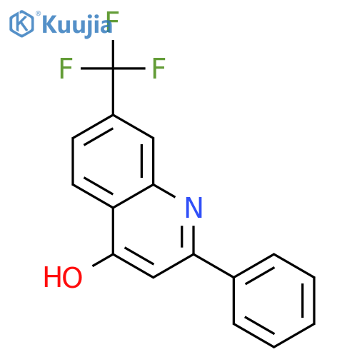 4-Quinolinol, 2-phenyl-7-(trifluoromethyl)- structure