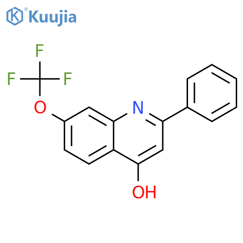 4-Quinolinol, 2-phenyl-7-(trifluoromethoxy)- structure