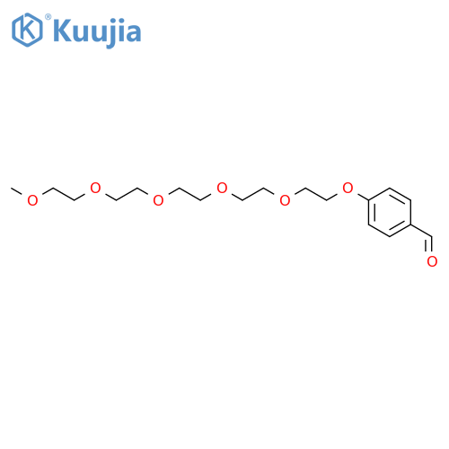 Benzaldehyde, 4-(3,6,9,12,15-pentaoxahexadec-1-yloxy)- structure