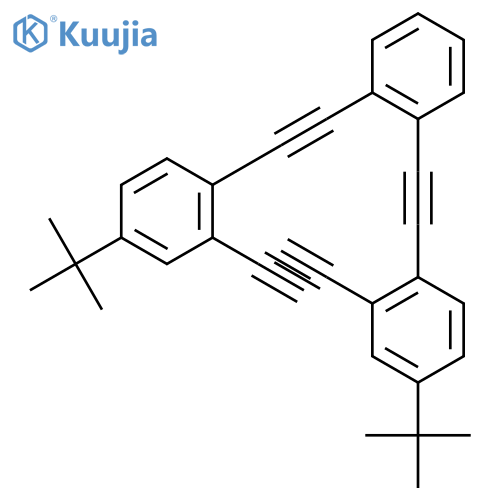 Benzene, 1,2-bis[[4-(1,1-dimethylethyl)-2-ethynylphenyl]ethynyl]- structure