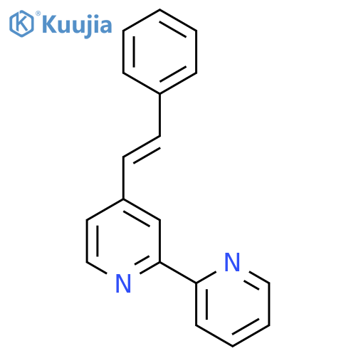 2,2'-Bipyridine, 4-[(1E)-2-phenylethenyl]- structure