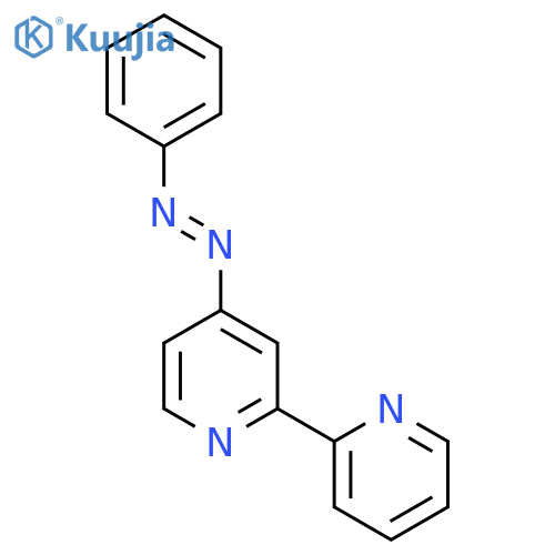 2,2'-Bipyridine, 4-(phenylazo)- structure