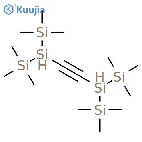 Trisilane, 2,2'-(1,2-ethynediyl)bis[1,1,1,3,3,3-hexamethyl- structure