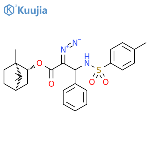 Benzenepropanoic acid, α-diazo-β-[[(4-methylphenyl)sulfonyl]amino]-, (1R,2R,4R)-1,7,7-trimethylbicyclo[2.2.1]hept-2-yl ester structure